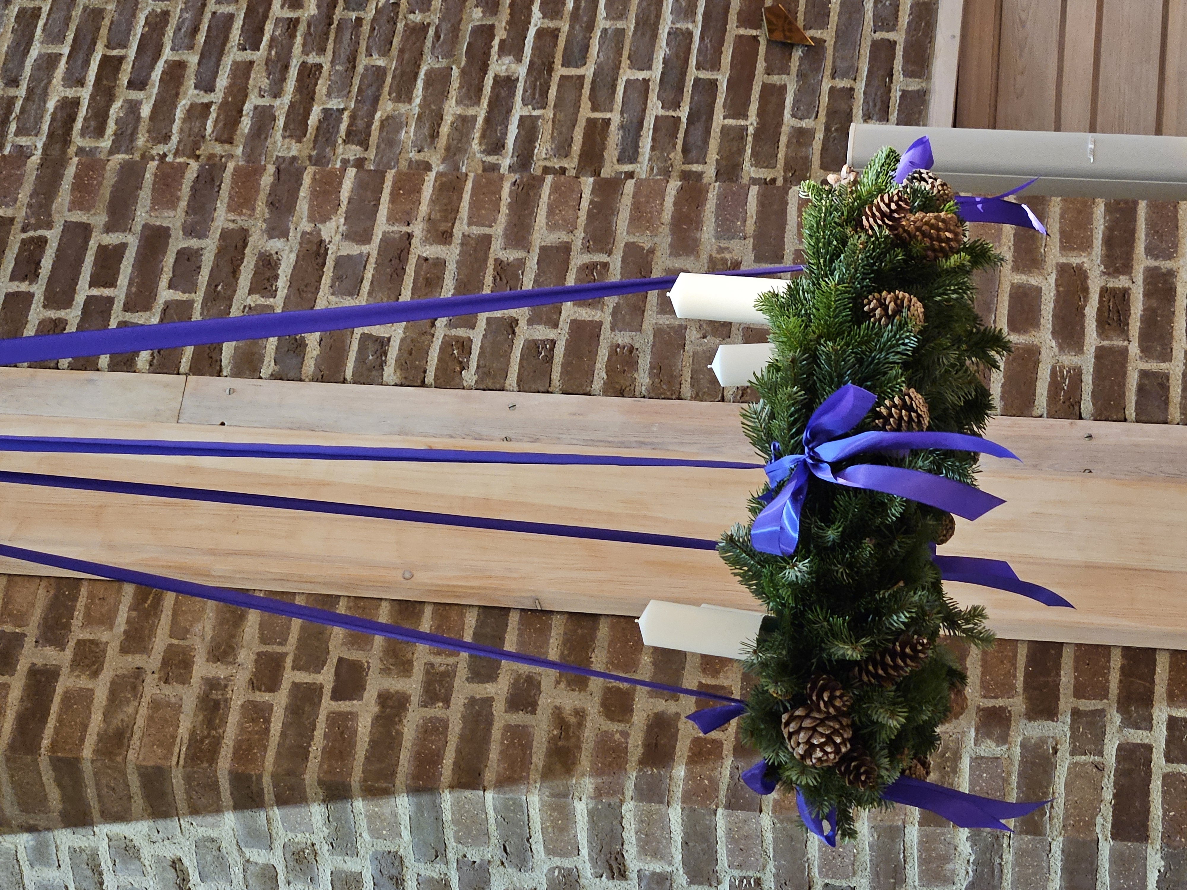 Adventskrans til kirke